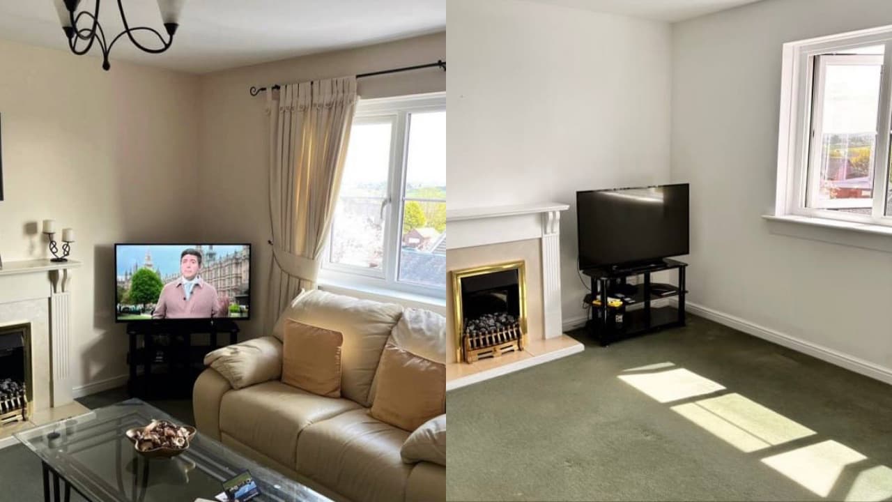 Professional living room painting in glasgow project completed by Adam verified tradespeople