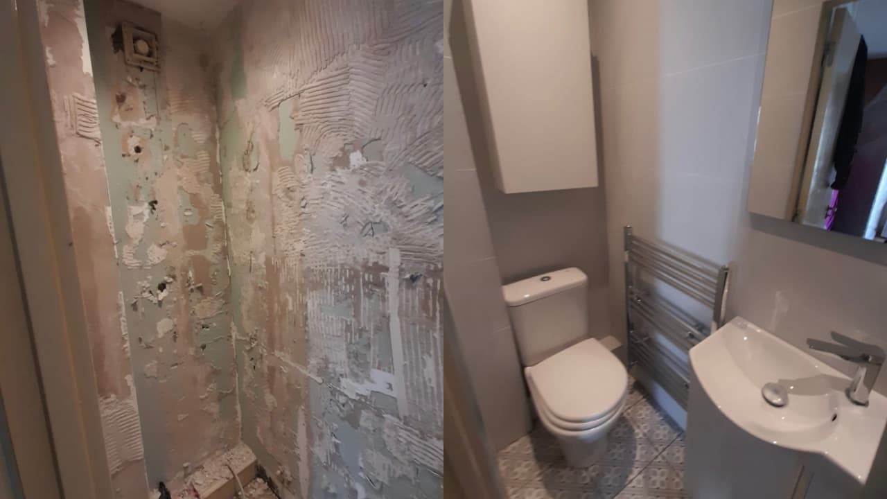Professional bathroom renovation in london project completed by Adam verified tradespeople