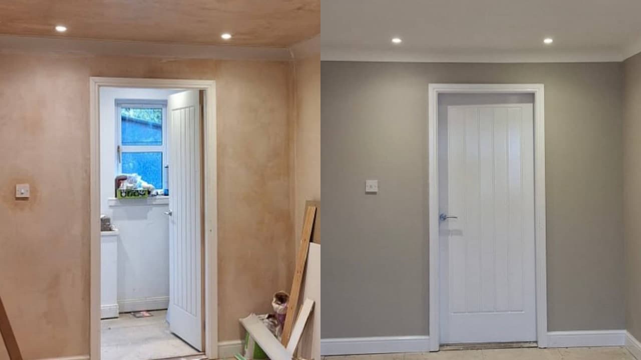 Professional interior painting in london project completed by Adam verified tradespeople
