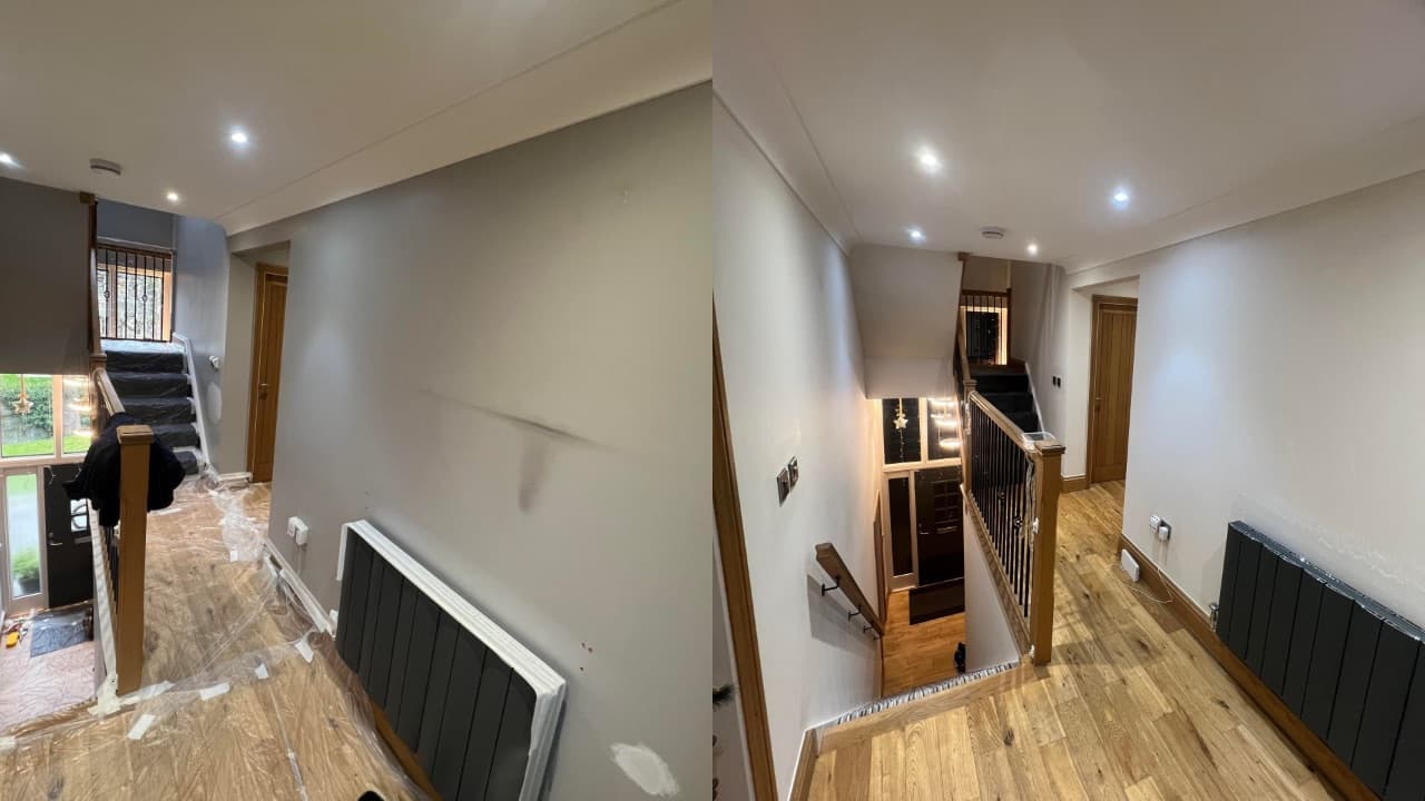 Professional hallway painting in south london project completed by Adam verified tradespeople